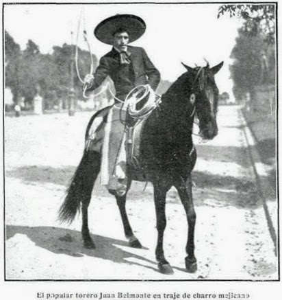 1914-01-14 (p. Mundo Grafico) Belmonte de charro caballista