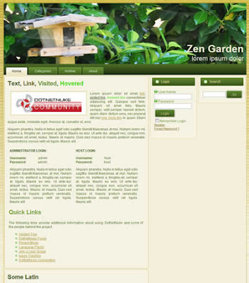 dotnetnuke skin zen garden