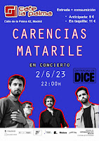 Concierto de Carencias Matarile en Café la Palma