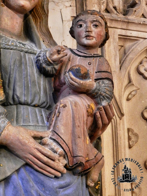 SOULOSSE-SOUS-SAINT-ELOPHE (88) - Vierge à l'Enfant (XIVe siècle)