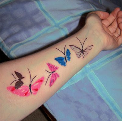 Tattoo KupuKupu di Tangan Butterfly Tattoo Album 1 