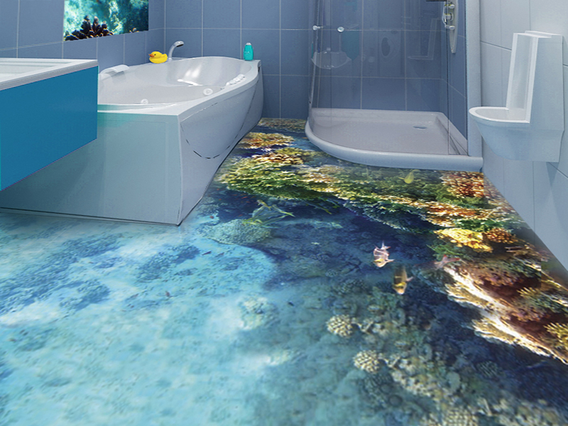 How to get 3D epoxy flooring in your bathroom in detail?