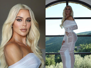 Khloe Kardashian Looks Angelic in Stunning Sheer White Dress During Italy Getaway in Captivating Photos
