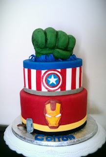 Birthday Cake Oreos on Avengers Birthday Cake Iron Man Cake Hulk Fist Cake