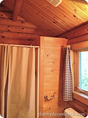 rustic cabin bathroom