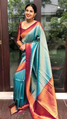 Geometric design Banarasi saree