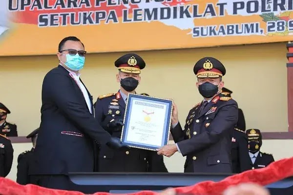 Masuk Rekor Muri Upaca Penutupan Pendidikan dan Pelantikan Perwira Sekolah Inspektur Polisi Angkatan Ke-49 Tahun 2020