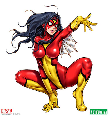 Figuras: revelado el nuevo arte de bishoujo Spider-Woman [Kotobukiya]