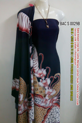 BAC S 0029B:  BATIK ANNABEL CREPE SILK,  CANTIK, MENARIK, LEMBUT, SEJUK, SELESA, TAHAN LASAK