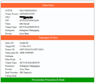 Cara Cek Untuk Tunjangan Guru 