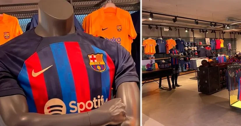 Barca's new home kit appears in club store, presentation date named