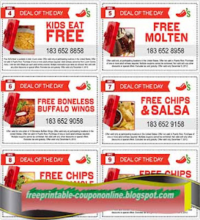 Free Printable Chili's Coupons