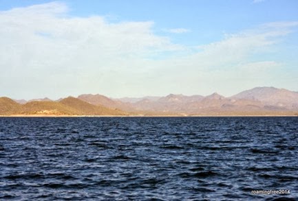 Looking north
