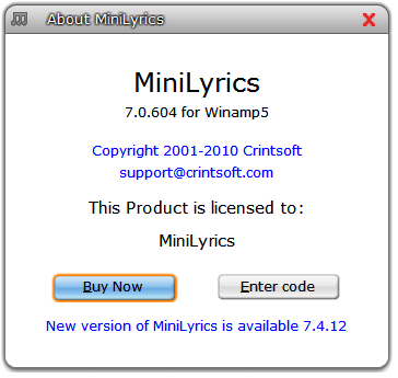 MiniLyrics Terbaru 2013 Dengan Serial Number