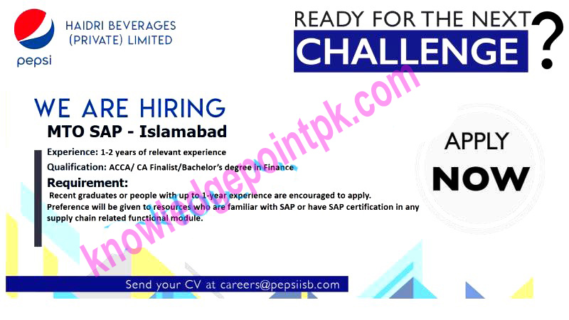 Haidri Beverages Pvt Ltd Jobs 2022 - Haidri Beverages Career Opportunities