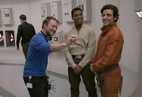 Rian Johnson, Oscsar Isaac and John Boyega on the set of Star Wars: The Last Jedi (50)