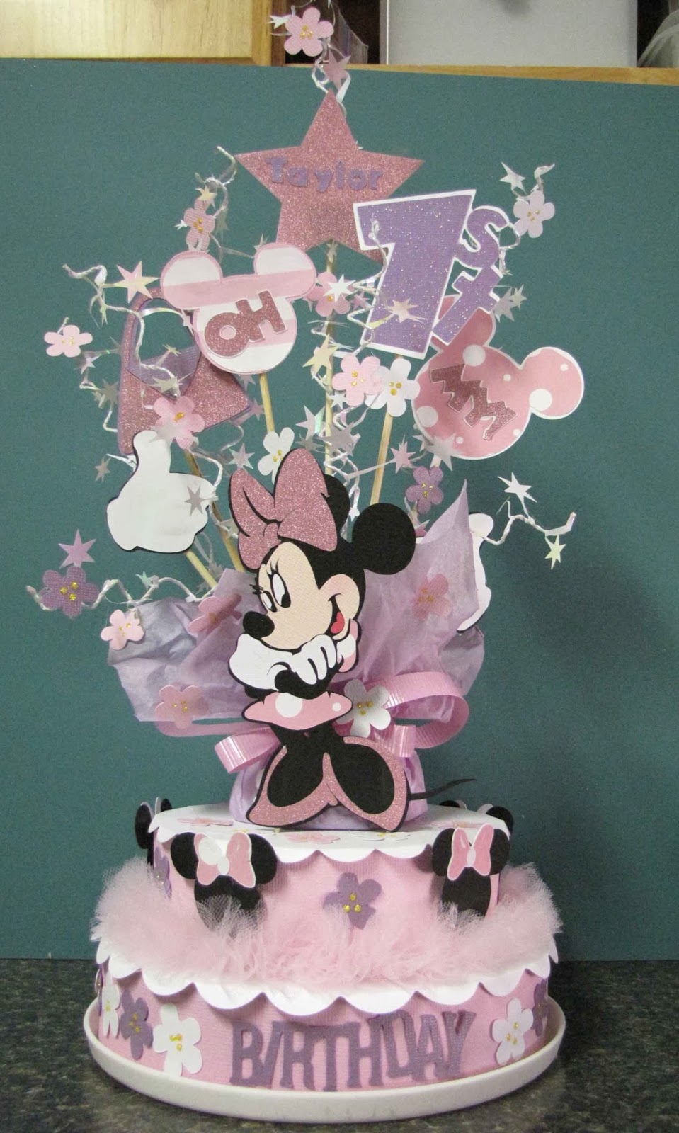 Mimi s Craft Room Minnie Mouse Birthday  Decoration  for a 