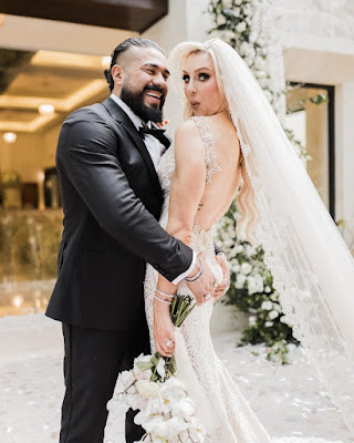 Charlotte Flair with Her Husband Andrade El Idolo