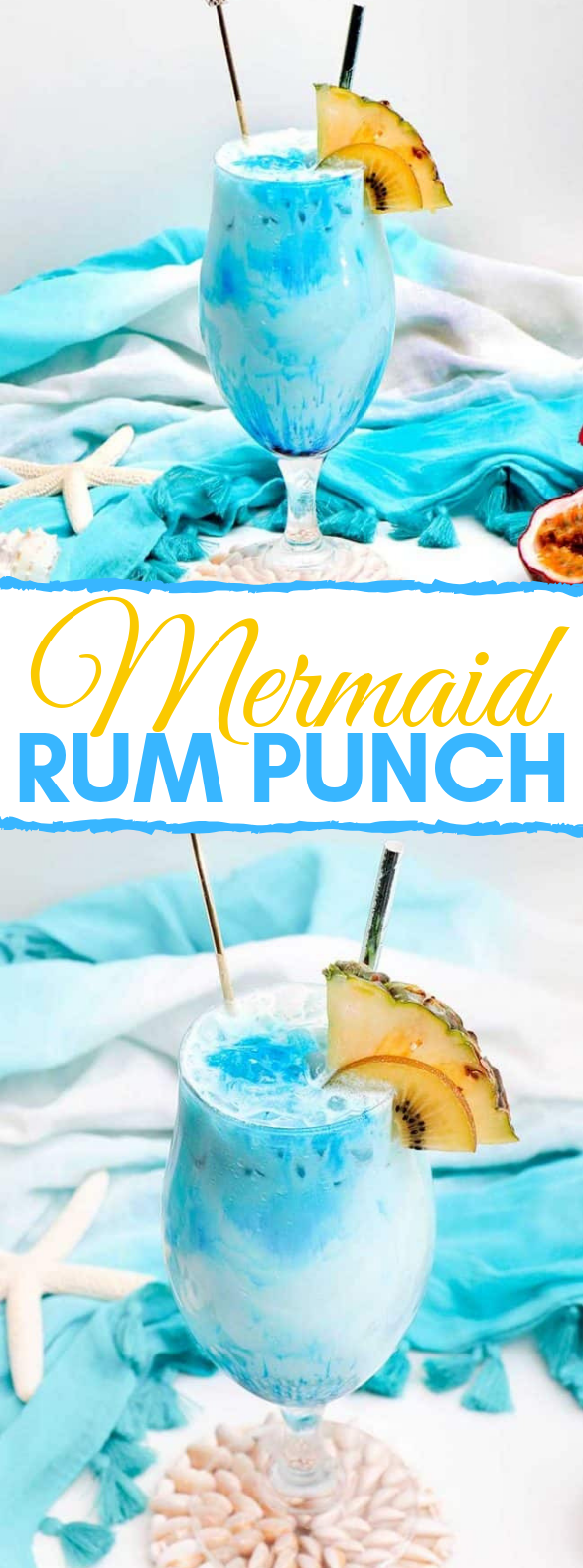 Mermaid Rum Punch #drinks #partyideas