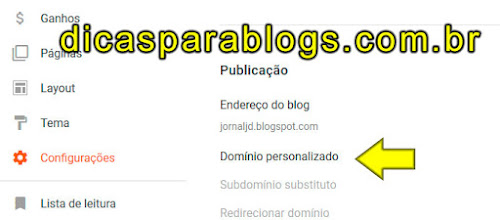 Como Configurar Dominio no Blogger