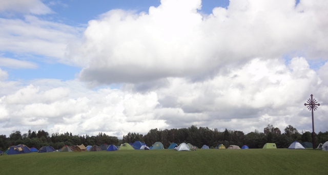 Devotees Stayed in a Tent Village, Baltic Summer Vaisnava Festival