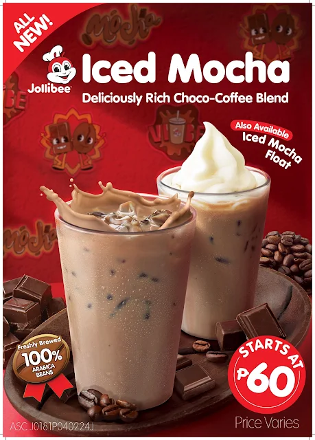 Jollibee Coffee Blends Iced Mocha Float  and Iced Mocha | Benteuno