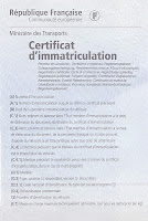 N° de formule du certificat dimmatriculation Résolu Droit 