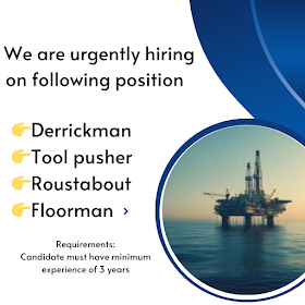   We are urgently hiring on following position