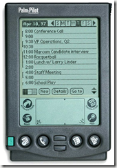 Palm Pilot various types of computers