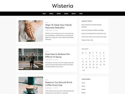 Wisteria  WordPress theme 