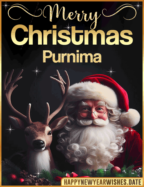 Merry Christmas gif Purnima