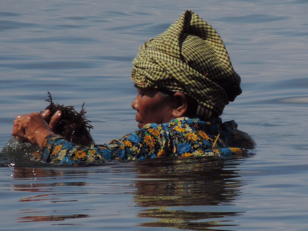 Fishing Woman in Kep
