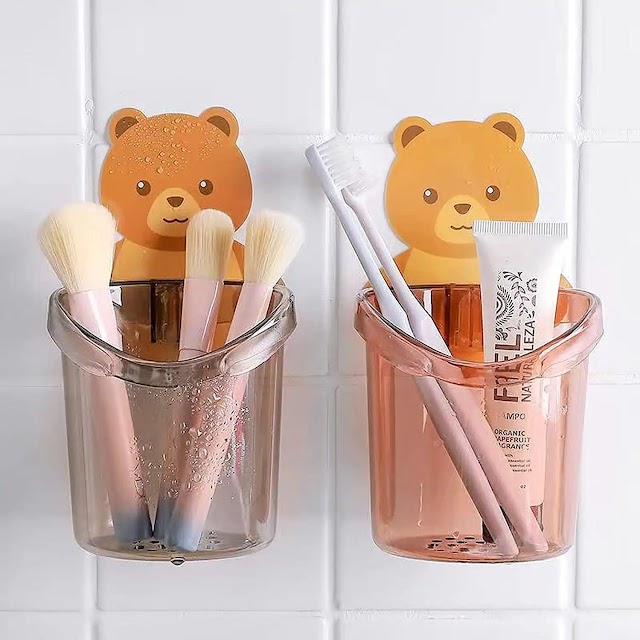 Teddy Bear Shape Toothbrush Holder