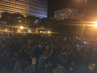 Tunisian protesters against MBS in Tunis City