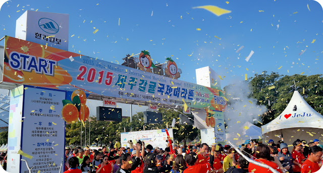 Pulau Jeju di bab selatan Negara Korea Selatan ini sudah  Menggigil di Jeju Mandarin International Marathon