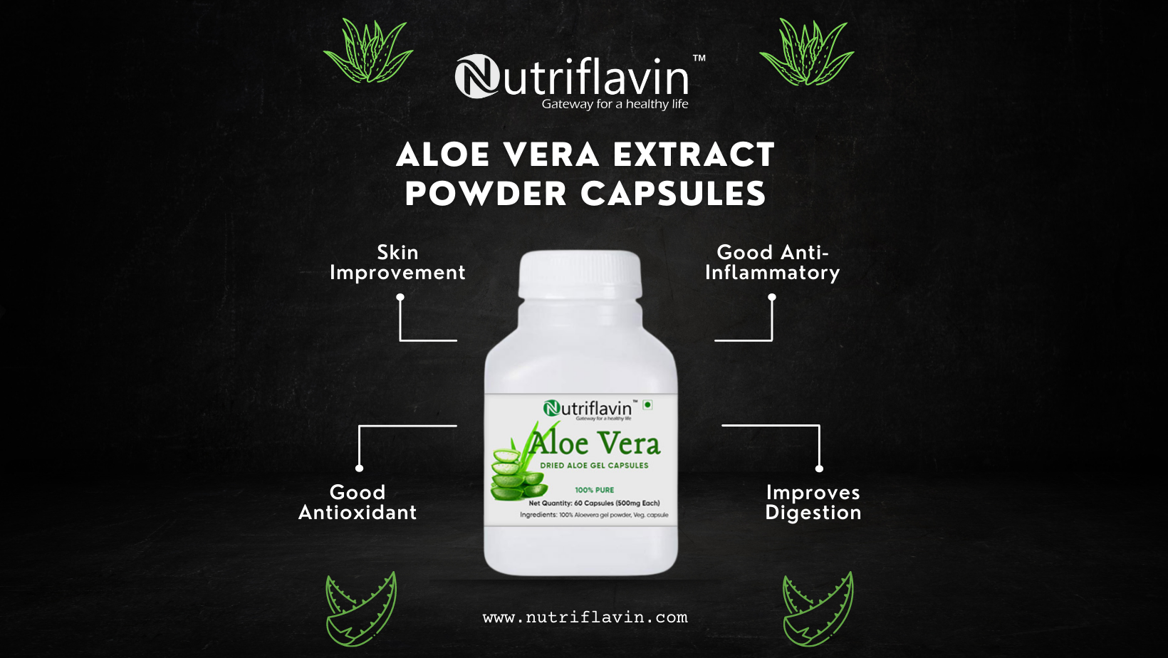 Aloe vera capsules