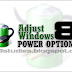 Adjust Windows 8 Power options