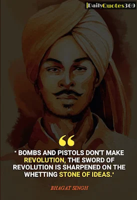 shaheed bhagat singh famous quotes