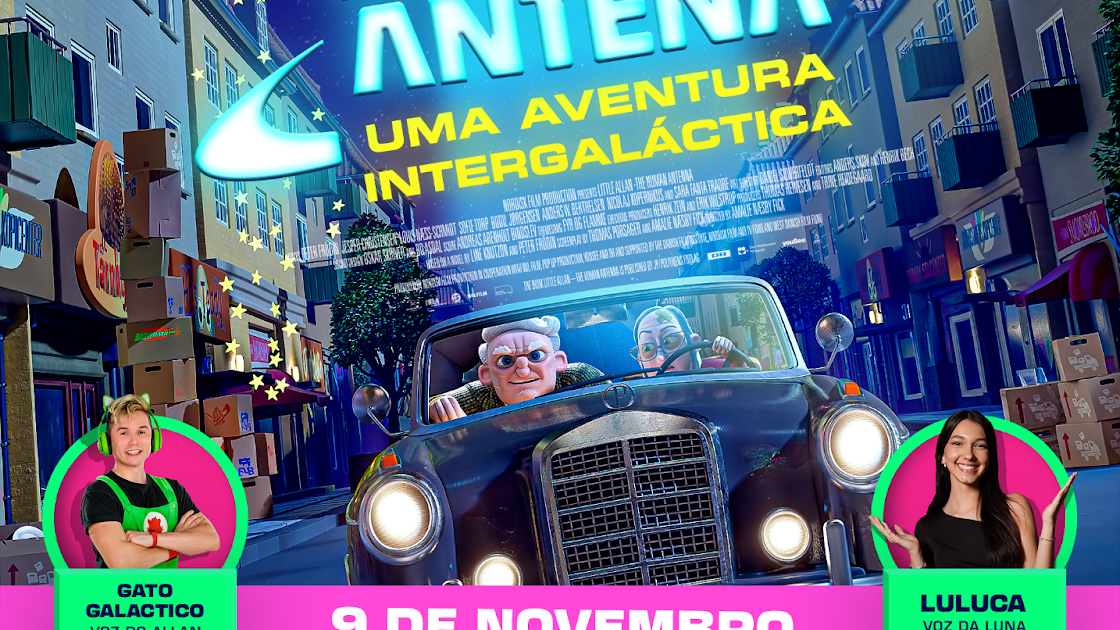 EXCLUSIVO! Trailer de 'Missão Antena – Uma Aventura Intergaláctica',  dublado pelo Gato Galáctico e Luluca - CinePOP