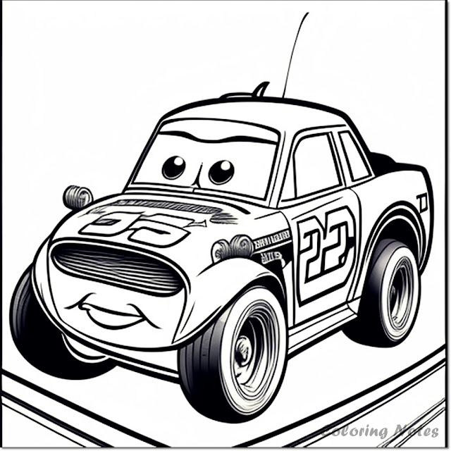 Printable Lightning McQueen coloring, Race Car Coloring Pages For Kids Free Printable