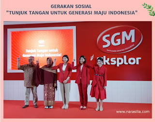 Keberlanjutan Tunjuk Tangan Untuk Generasi Maju Indonesia Bersama SGM Eksplor, Demi Wujudkan Generasi Emas 2045