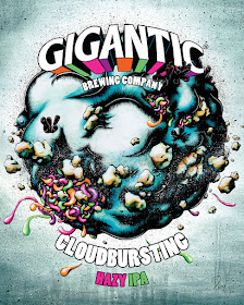 Gigantic Brewing Cloudbursting Hazy IPA fine art poster print