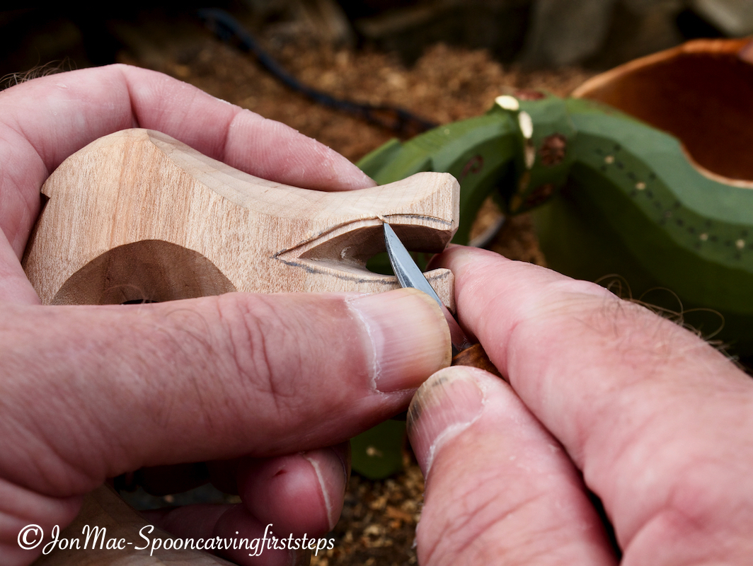 Jon Mac.Spoon Carving First Steps: Carving a Dragon Kuksa.