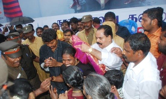Photos Actor Vijay Protest Meet In Nagapattinam stills film pics
