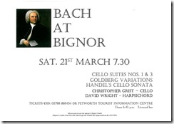 BACH AT BIGNOR FRONT