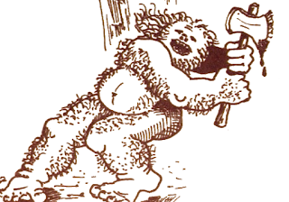 Artist's conception of the troll from the 1980 text adventure, Zork I