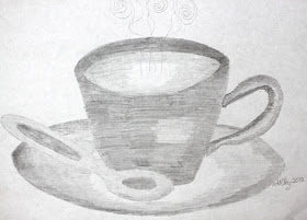 thread shading of a teacup