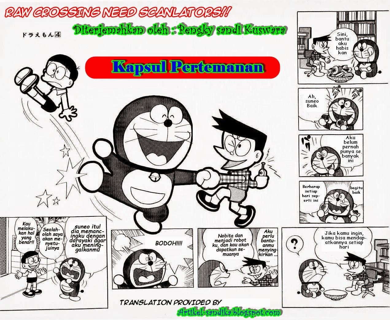 Komik Doraemon Bahasa Indonesia Kapsul Pertemanan Artikel Unik