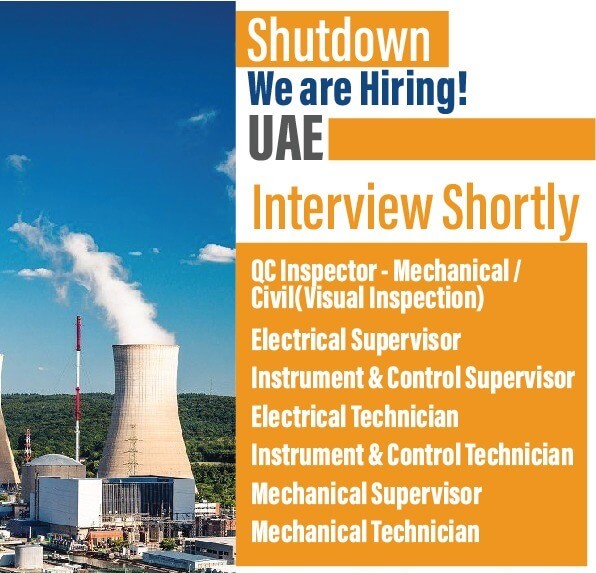 Shutdown jobs in UAE - Urgent hiring
