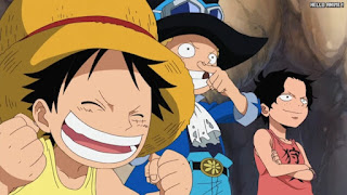 ワンピースアニメ 499話 幼少期 エース サボ ルフィ ACE LUFFY SABO | ONE PIECE Episode 499 ASL